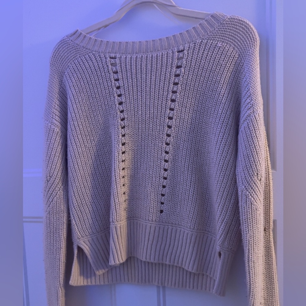 Cozy Knit Sweater in Cream